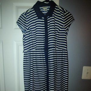 Striped maternity dress